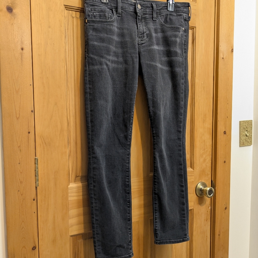 Anthropologie Pilcro Letterpress Womens Straight Black Jeans Sz 28 Classic Denim - Picture 7 of 15